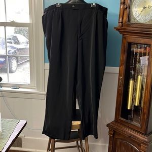 SZ 48L VITTORIO ST ANGELO  BLACK PLEAT LED FRONT DRESS PANTS